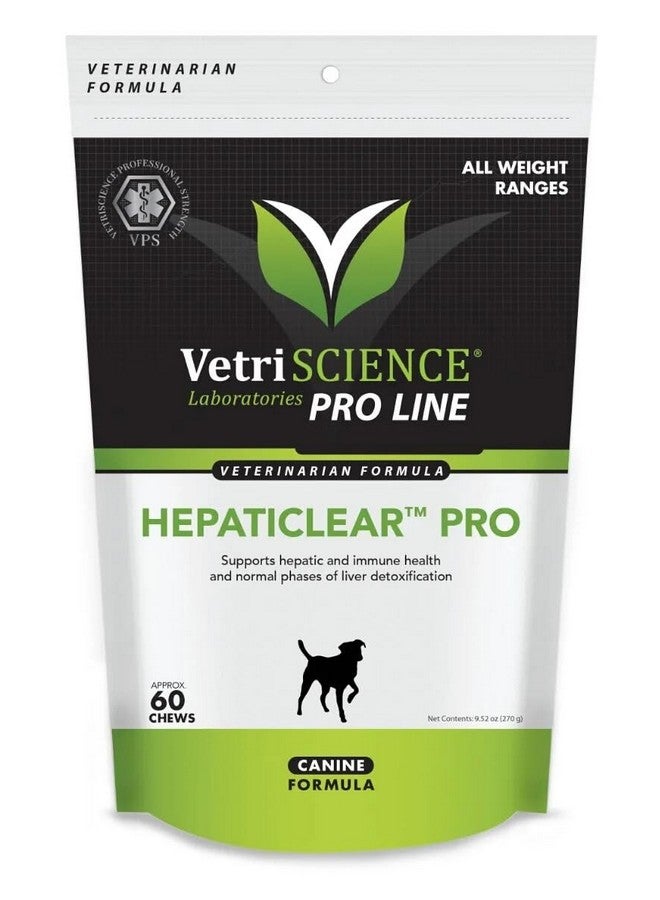 فيتري ساينس لابوراتوريز Hepaticlear Pro - مكمل غذائي لصحة الكبد للكلاب - مكمل غذائي يدعم وظائف الكبد وصيانتها - تركيبة دعم الكبد تساعد على توازن الجهاز المناعي - 60 مضغة - Image 1