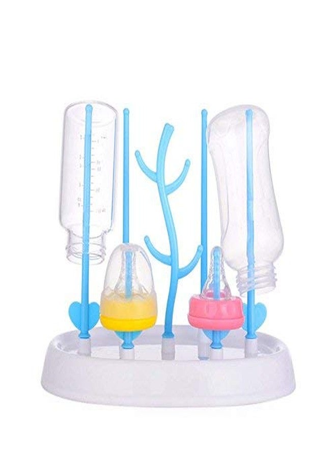 Mummamia Baby Bottle Drying Rack Plastic Demountable Dustproof Branch For Baby Bottle Nipple Straw,Multicolor - Image 1