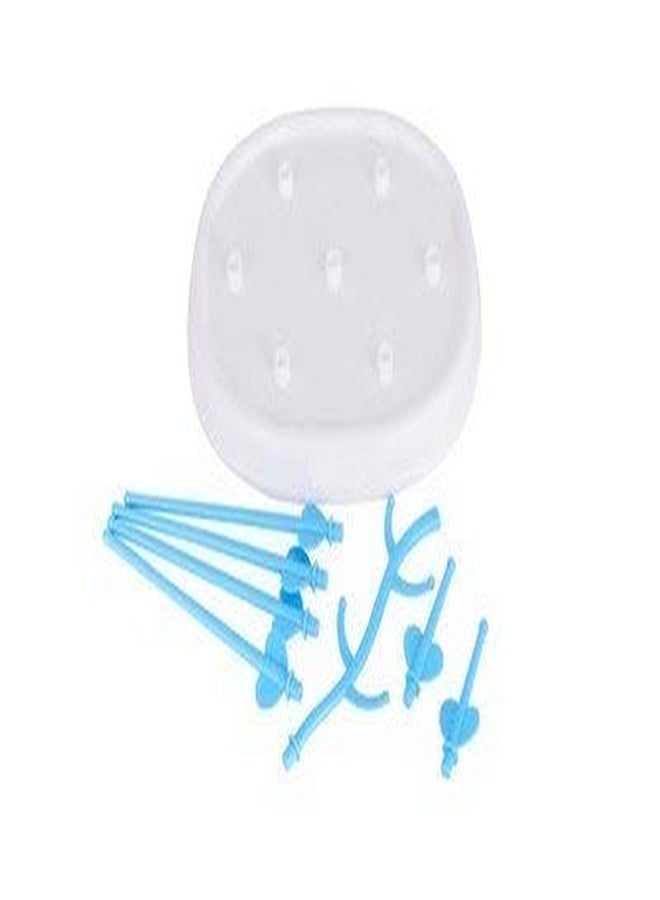 Mummamia Baby Bottle Drying Rack Plastic Demountable Dustproof Branch For Baby Bottle Nipple Straw,Multicolor - Image 3