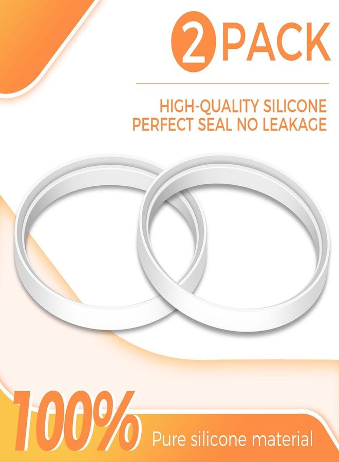 Wutfly 2-Pack Sausage Stuffer Gasket Replacement - Food Grade Silicone Plunger O-Ring Seal for 3L 5L 7L Vertical & Horizontal Meat Stuffers - Fits Hakka, VEVOR, Weston(4-7/8" Diameter) - Image 2