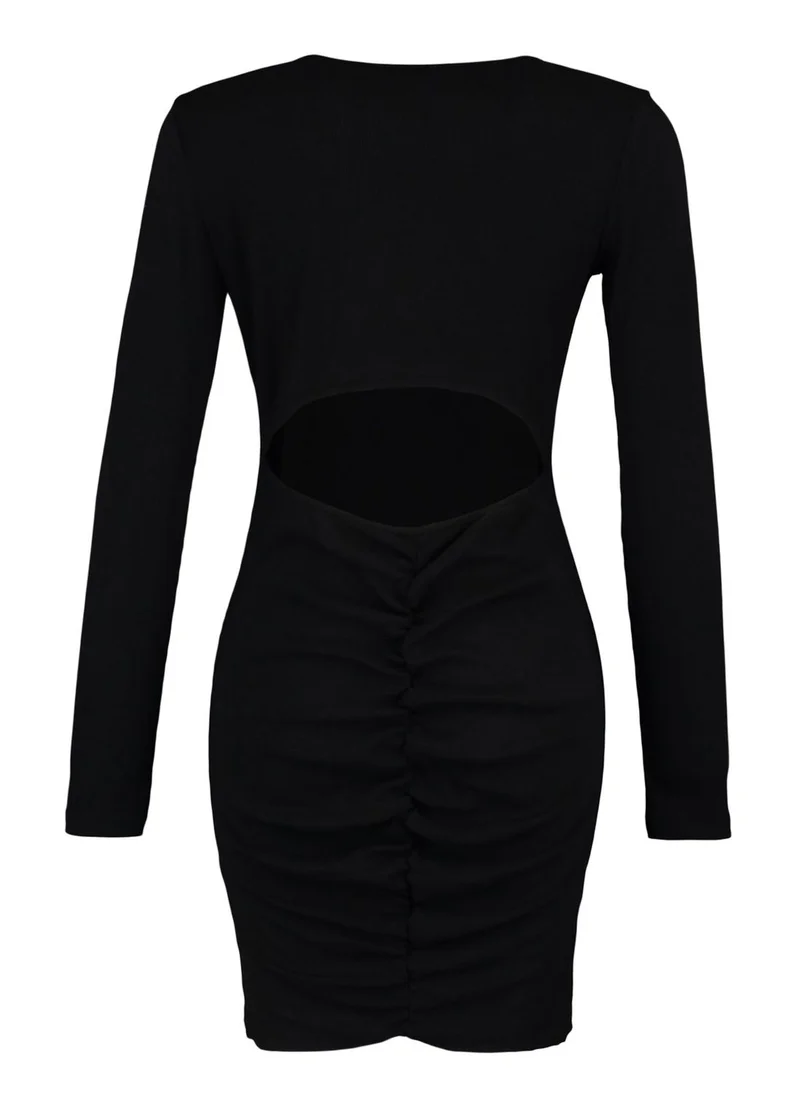 trendyol Bodycon Ribbed Knitted Dress