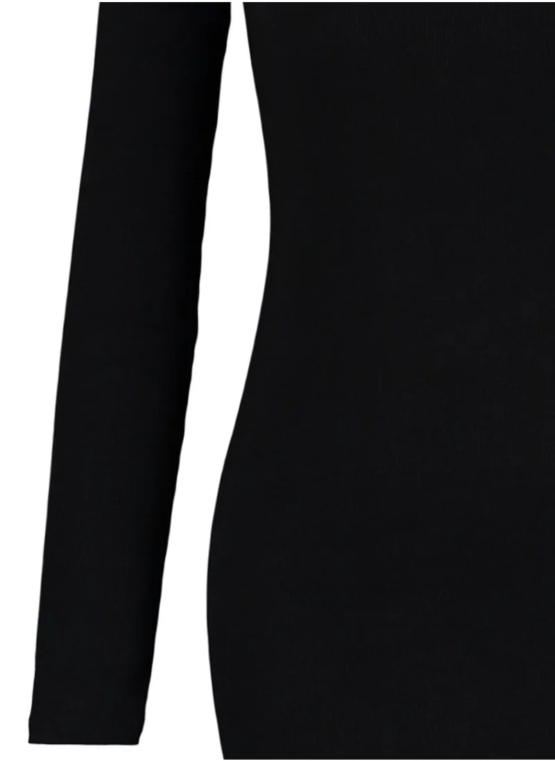 trendyol Bodycon Ribbed Knitted Dress