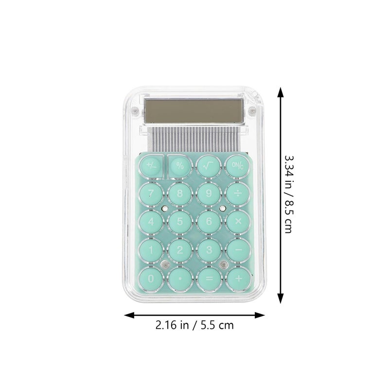 Green Cartoon Mini Handheld Calculator Portable Basic for School Home Office Students - Image 3