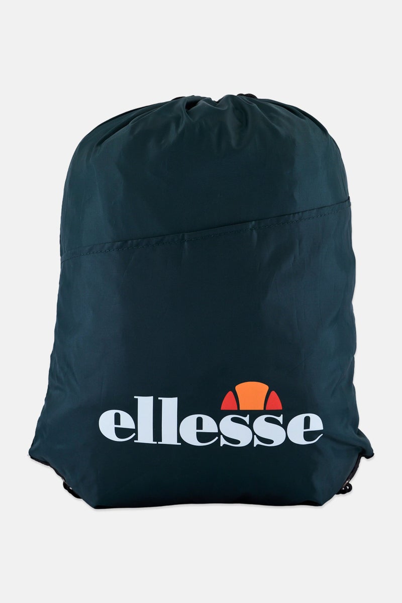 Ellesse Men Brand Logo Drawstring Backpack, Dark Green - Image 1