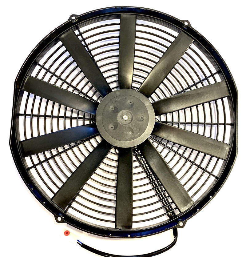 SPAL 30100401 16 Pusher Fan 12 Volt Low Profile Straight Blade 1103 cfm VA18AP10C41S