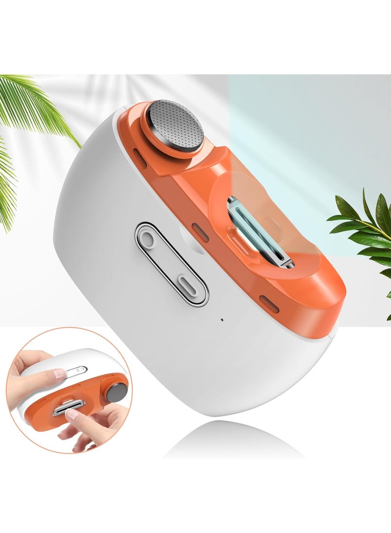 3-in-1 USB Rechargeable Electric Nail Clipper with LED Light - Automatic Polishing, Fingernail Trimming  Filing | 2-Speed, Clip Storage, Safe, Portable Fingernail Cutter for Baby  Seniors - Image 1