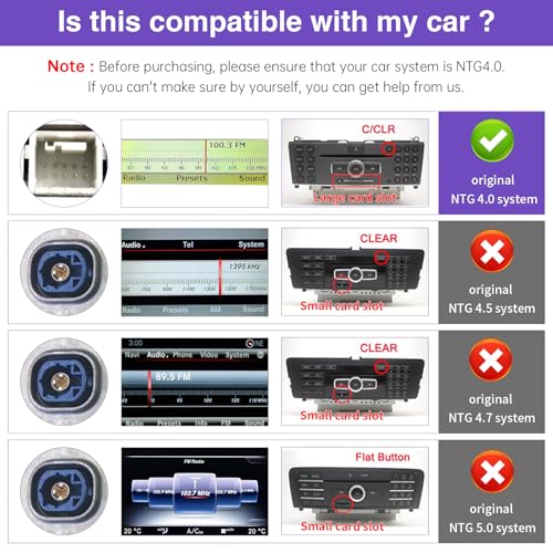 NINETOM 2026 Upgraded 12.3" Ultra-Narrow Touchscreen Wireless CarPlay Android Auto Receiver Compatible with Mercedes-Benz C-Class W204 (2008–2010), for NTG 4.0 System - Image 2