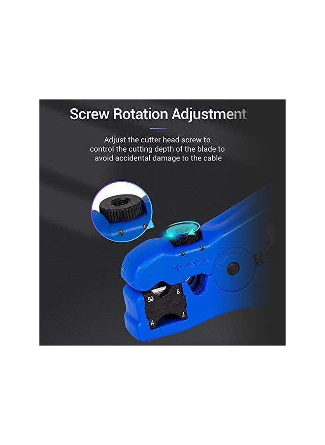 PROMASS promass KEBL0 Multifunctional Cable Stripper Network Cable Cutter Stripping Pliers Tool Coaxial Stripping Tool for Multi-usage  - Image 5