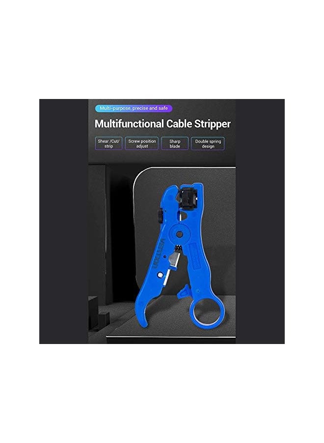 PROMASS promass KEBL0 Multifunctional Cable Stripper Network Cable Cutter Stripping Pliers Tool Coaxial Stripping Tool for Multi-usage  - Image 3