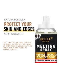 Goiple Lace Tint Lace Melting Hair Mousse for Women's Wigs and Hairpieces - Natural Finishing Tint Spray Tool Set (Medium Brown)  - Image 3