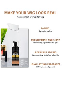 Goiple Lace Tint Lace Melting Hair Mousse for Women's Wigs and Hairpieces - Natural Finishing Tint Spray Tool Set (Medium Brown)  - Image 4