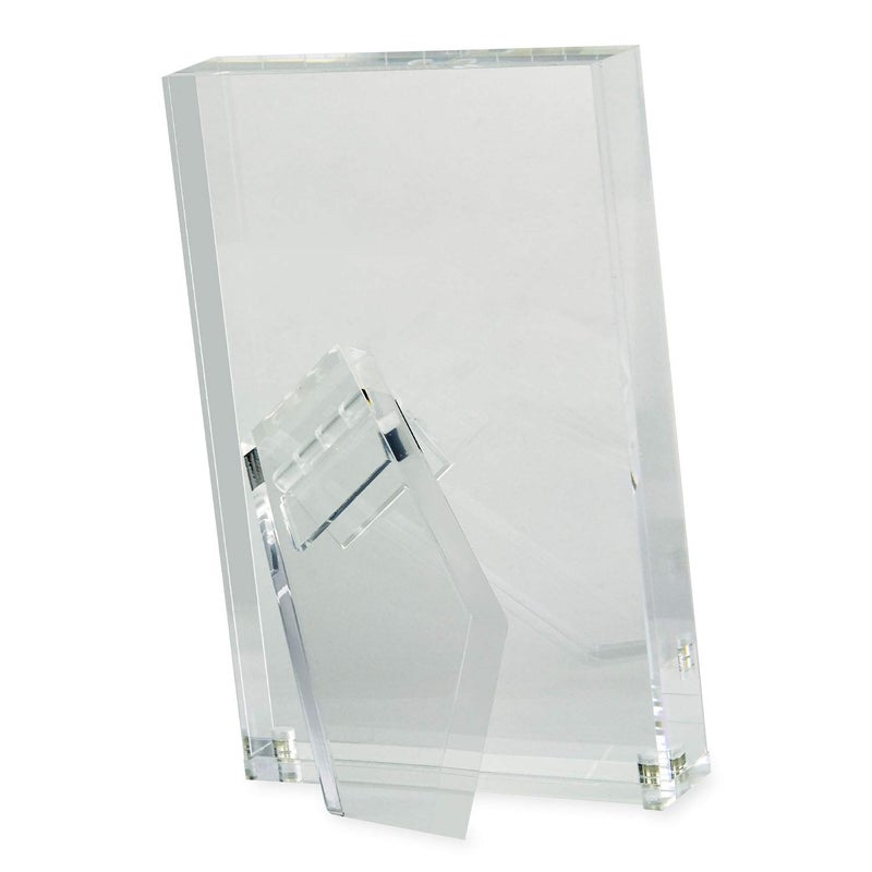 تيزو Tizo Design Vertical 4x6 Lucite Picture Frame متينة 1 بوصة سميكة واضحة لوسيت وإغلاق مغناطيسي إطار صورة بوتيك أنيقة وعملية (ألوان متعددة متوفرة) - Image 2