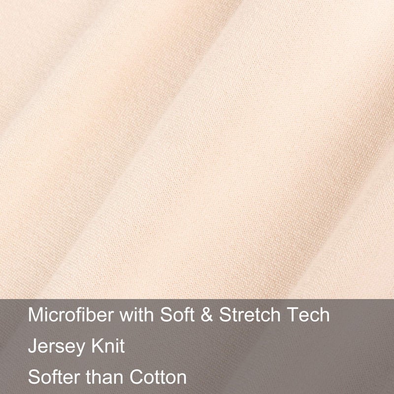 N&Y HOME 2-Pack Stretch Pillow Cases - Jersey Knit & Ultra Soft Envelope Closure Pillowcases T-Shirt Like Microfiber Blend - Suitable for 20x36/20x40 King Size Set of 2  Pink - Image 2