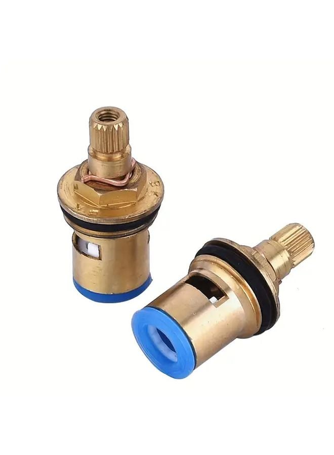 4pcs G1 2 Inch Brass Ceramic Disc Faucet Cartridge Quarter Turn Valve Replacement - Image 5