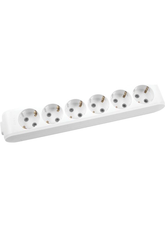 Viko ML-90113600 Multi-Let 6-Plus Socket Child-Proof Grounded Terminal Group Socket 