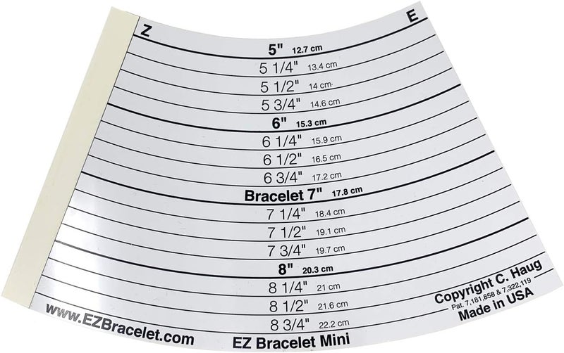 Eurotool EZ Bracelet Sizer Mandrel - Travel Size for Jewelry Making - Image 1