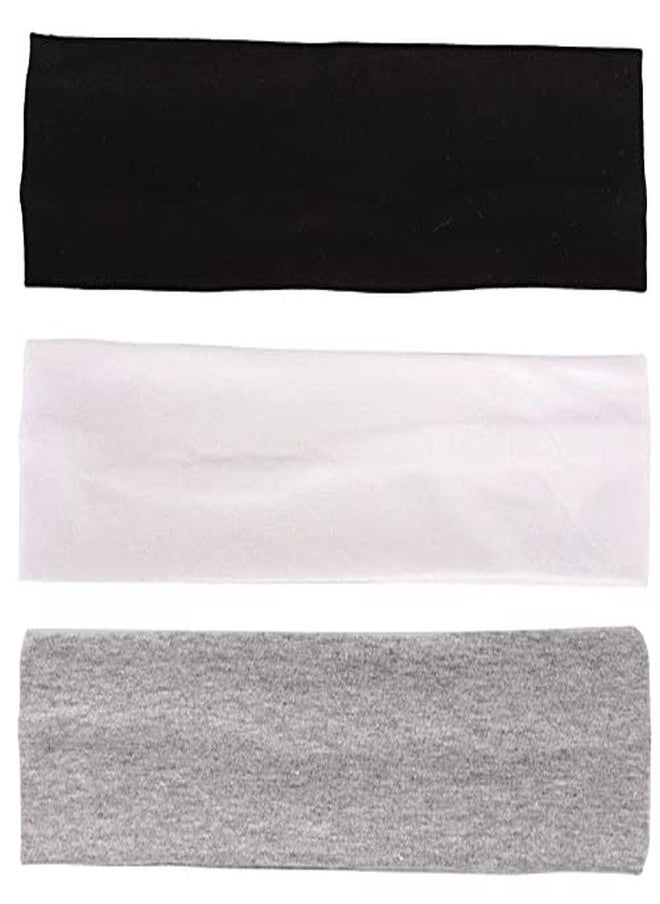 3 Pack Yoga Headbands Stretchy Cotton Head Band Hairwarp Sports Running Exercise Gym (Solid Color) - pzsku/ZB4476EF67A457683A426Z/45/_/1647272851/722efebf-c083-40ba-8c14-6917b07a79f2