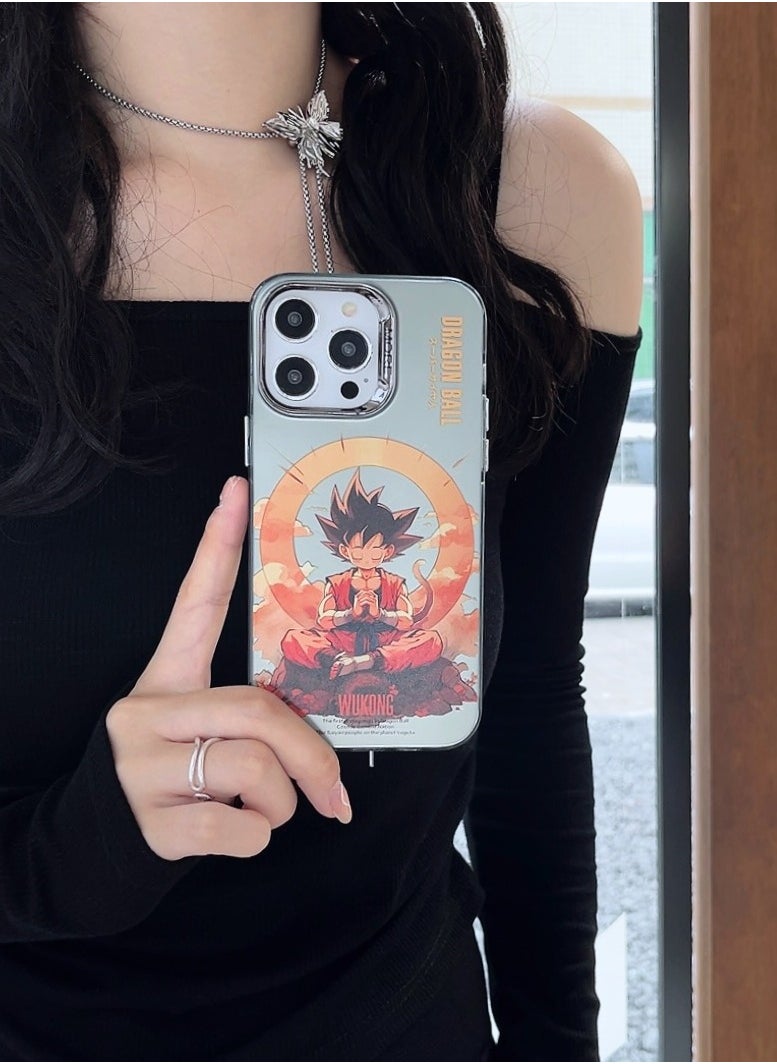 Color Fans - Zen Goku Dragon Ball Electroplated Case for iPhone 15 Pro Max - Image 1