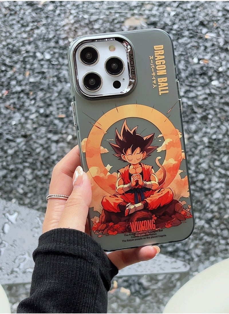 Color Fans - Zen Goku Dragon Ball Electroplated Case for iPhone 15 Pro Max - Image 1