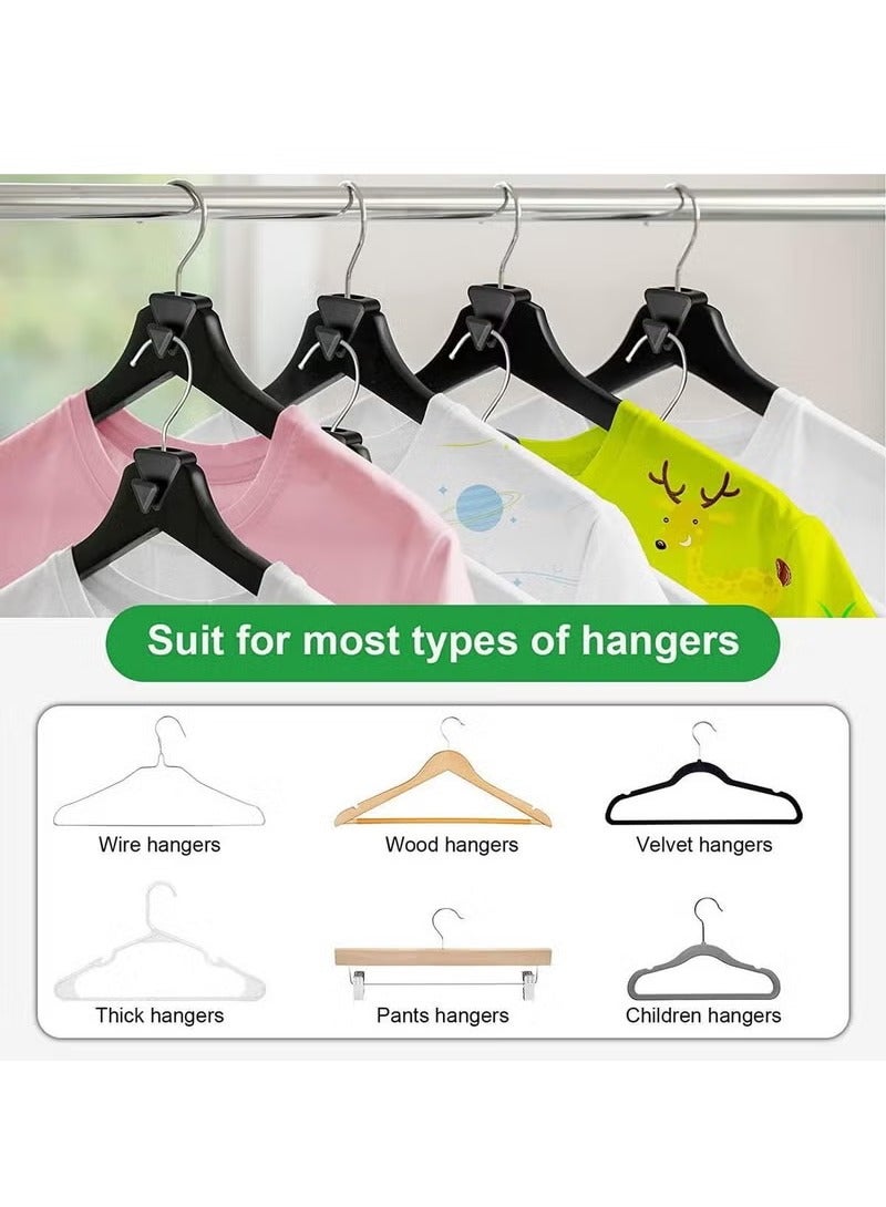YANCI 18PCS Clothes Hanger Connector Hooks Hanger Hooks for Shirts Pants Jackets Heavy Coats Accessories Organizer Closet  - Image 2