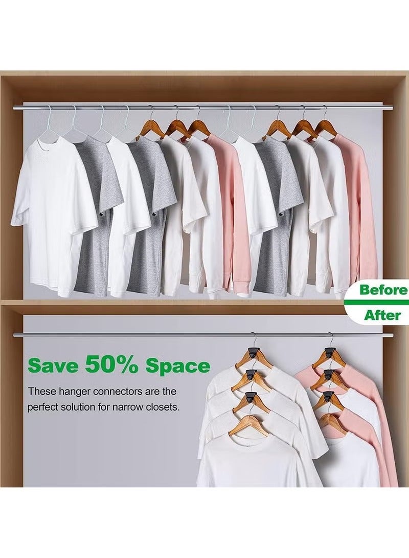 YANCI 18PCS Clothes Hanger Connector Hooks Hanger Hooks for Shirts Pants Jackets Heavy Coats Accessories Organizer Closet  - Image 5