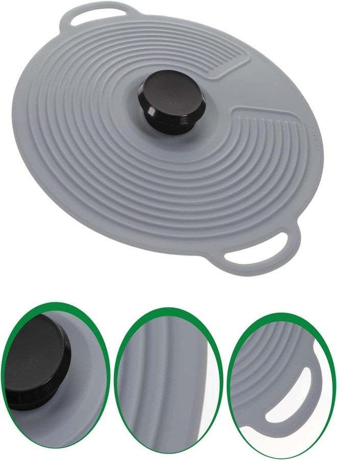 GBEX Leak-proof Cooking Tool Multifunction Reusable Boil Over Spill Stopper Food Fresh Keeping Cover Silicone Pan Pot Lid Cover Cookware (Medium) - Image 3