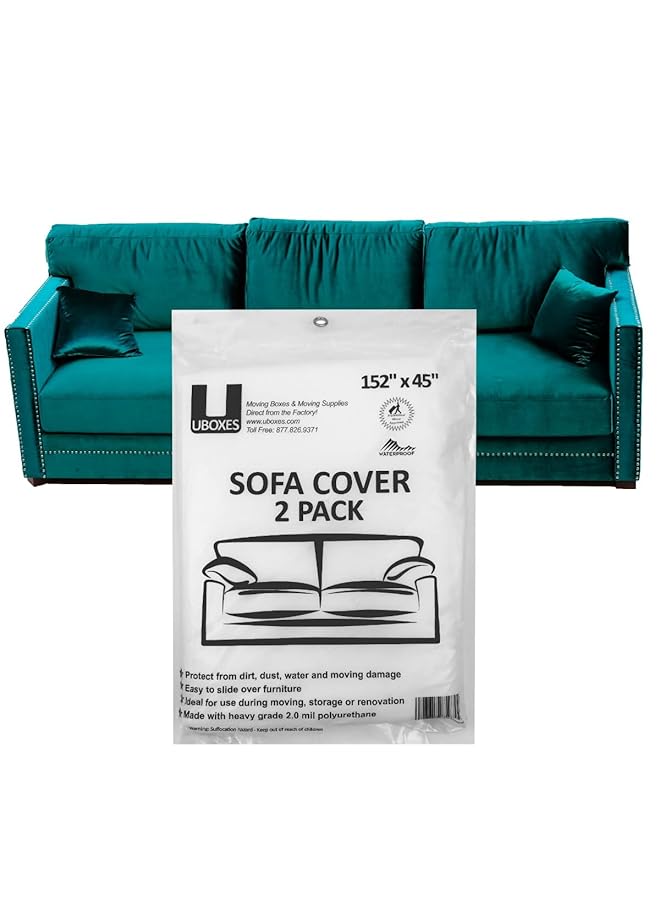 erorex Sofa Moving Covers 2 Pack 45 Inch X 152 Inch Moving And Storage Bags  - Image 4