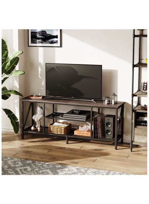 Tv Table,TV Cabinet,TV Stand with 4 Storage Spaces,Suitable for living room, reception room