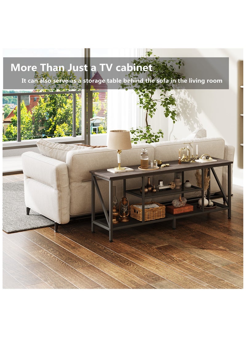 Tv Table,TV Cabinet,TV Stand with 4 Storage Spaces,Suitable for living room, reception room