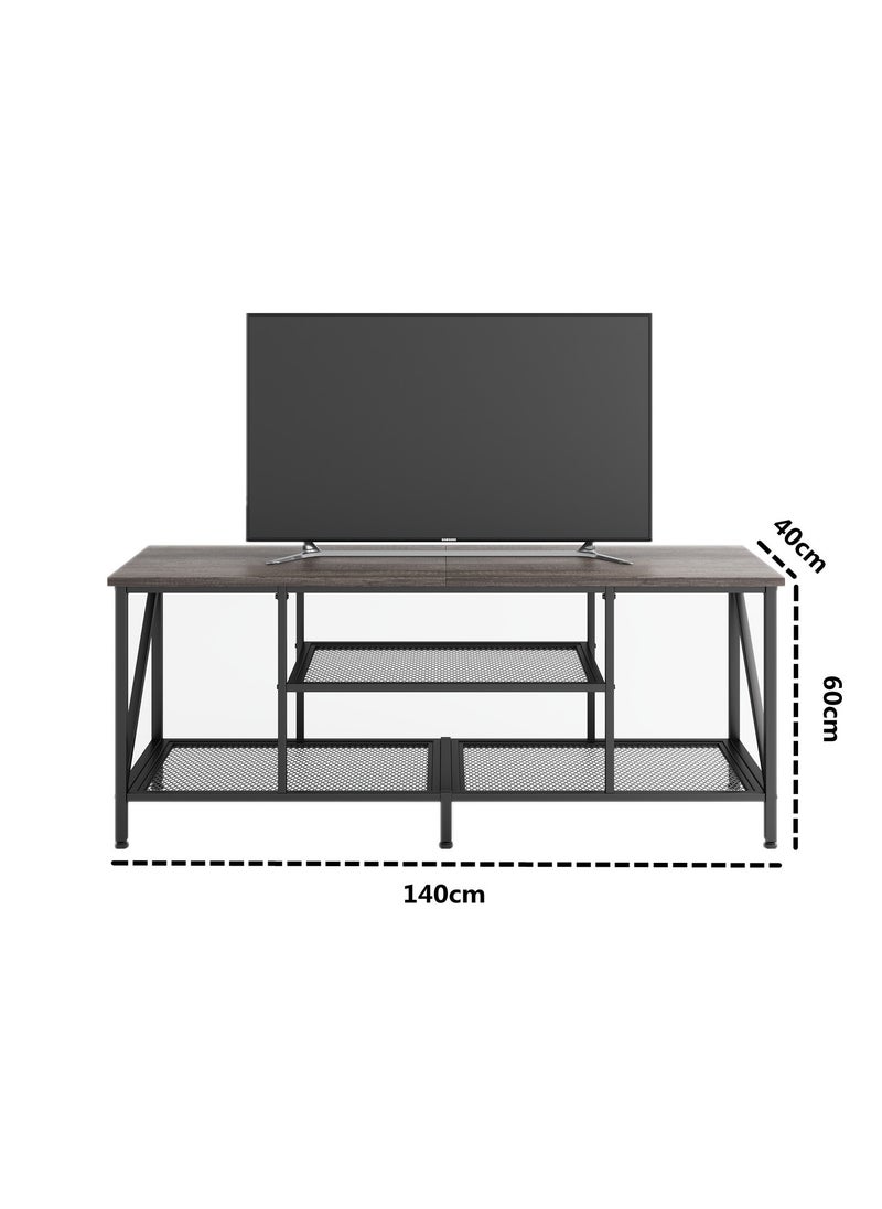 Tv Table,TV Cabinet,TV Stand with 4 Storage Spaces,Suitable for living room, reception room