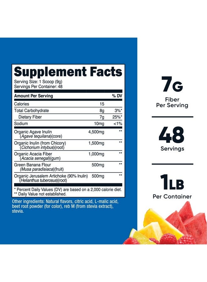 Nutricost Prebiotic Fiber Fruit Punch Flavored (1 Pound) - Vegan, Gluten-Free, GMO-Free - Image 2