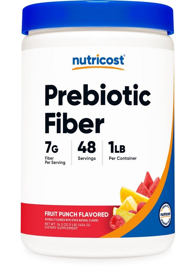 Nutricost Prebiotic Fiber Fruit Punch Flavored (1 Pound) - Vegan, Gluten-Free, GMO-Free - Image 1