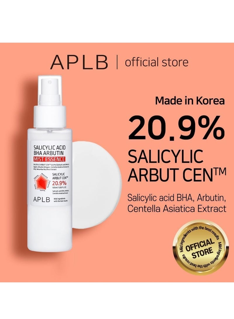 APLB Salicylic Acid BHA Arbutin Mist Essence | SALICYLIC ARBUT CEN™ 20.9% 3.55 FL.OZ/Korean Skincare, Replenishing moisture, Revitalize for gentle and improve skin texture through Salicyclic - Image 2