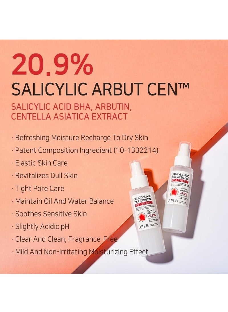 APLB Salicylic Acid BHA Arbutin Mist Essence | SALICYLIC ARBUT CEN™ 20.9% 3.55 FL.OZ/Korean Skincare, Replenishing moisture, Revitalize for gentle and improve skin texture through Salicyclic - Image 3