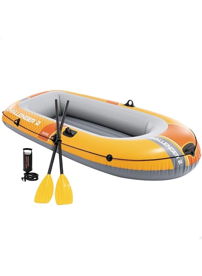 انتكس Intex CHALLENGER™ 2 طقم قارب قابل للنفخ، زورق لشخصين مع مجاديف - Image 3
