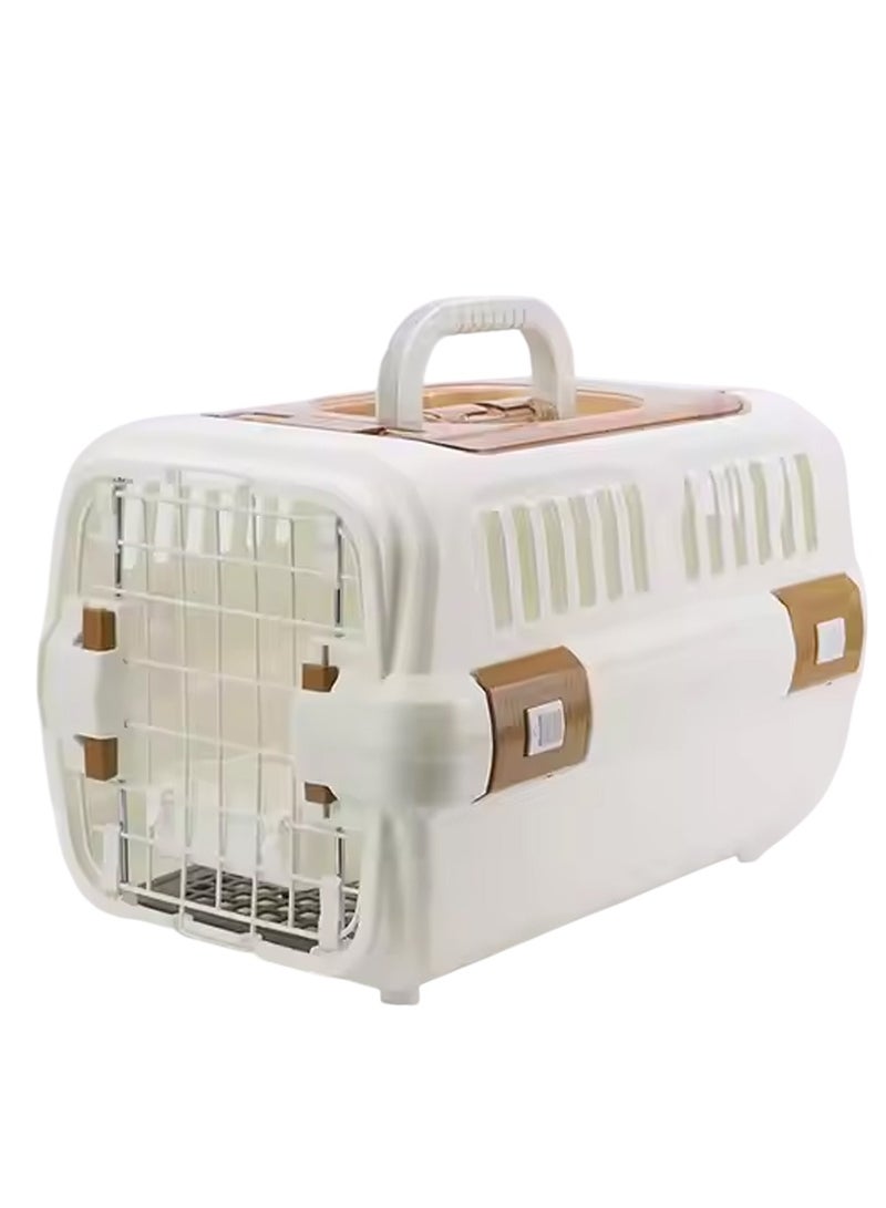 Durable Pet Crate for Small and Medium Dogs, Cats, and Small Animals – Lightweight, Washable, with Top & Front Opening Door, Ventilated, Travel-Friendly, and Easy Assembly - Image 1