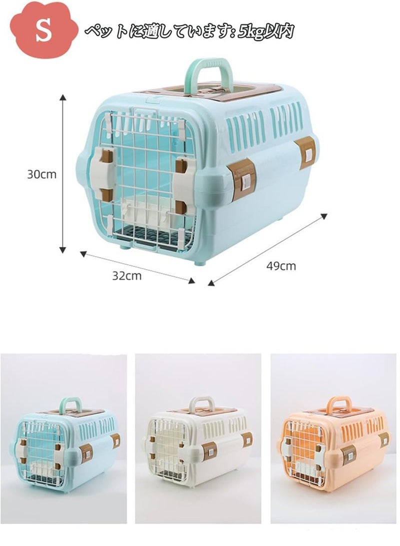 Durable Pet Crate for Small and Medium Dogs, Cats, and Small Animals – Lightweight, Washable, with Top & Front Opening Door, Ventilated, Travel-Friendly, and Easy Assembly - Image 2