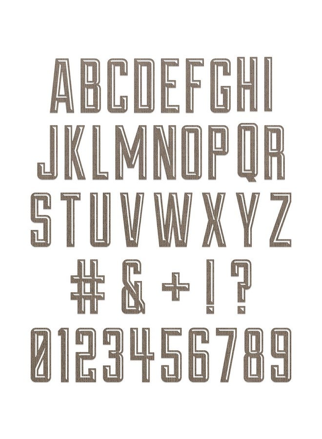 Sizzix Thinlits Die Set 41Pk Alphanumeric Emporium By Tim Holtz 666282 Multicolour - Image 1