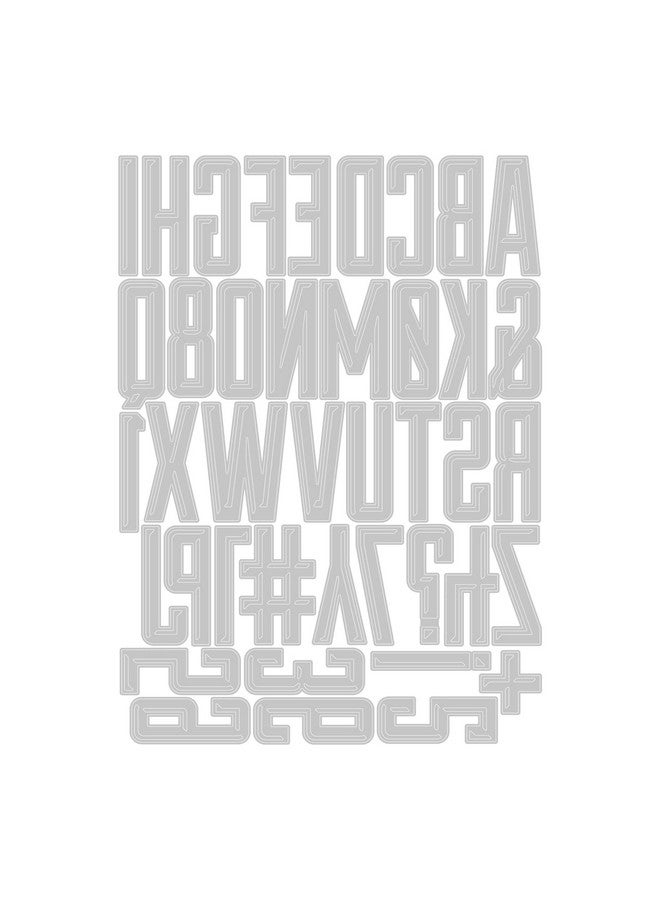 Sizzix Thinlits Die Set 41Pk Alphanumeric Emporium By Tim Holtz 666282 Multicolour - Image 2