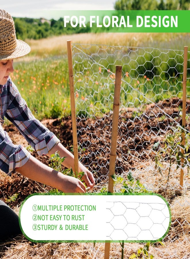 Bittesnew Craft Chicken Wire Mesh 16in x 100ft, Hexagonal Galvanized Wire Mesh for Poultry, Floral Wire Netting for Protecting Garden Plants, Vegetables, Flowers and Fruits from Dogs, Rabbits and Squirrels - Image 3