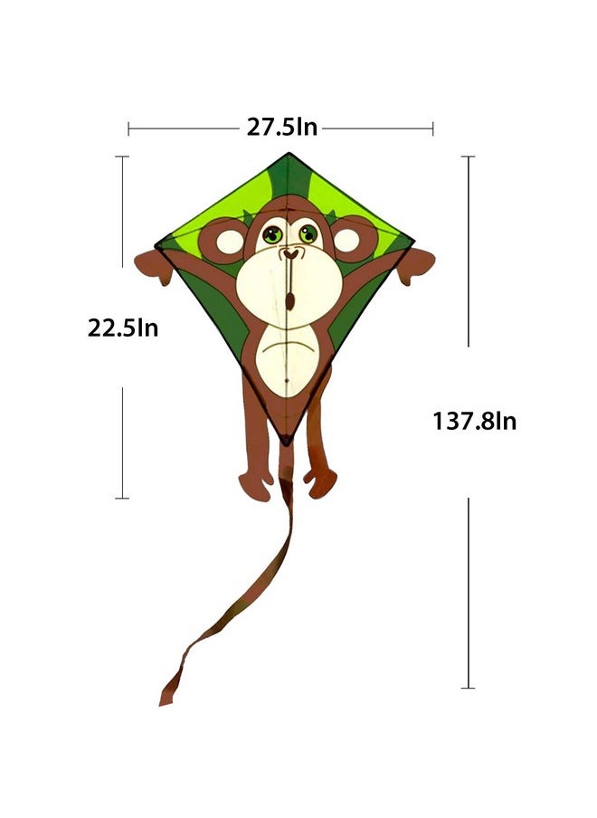 Hengda Kite Kids Children Cartoon Monkey Kites With Flying Line  - Image 4