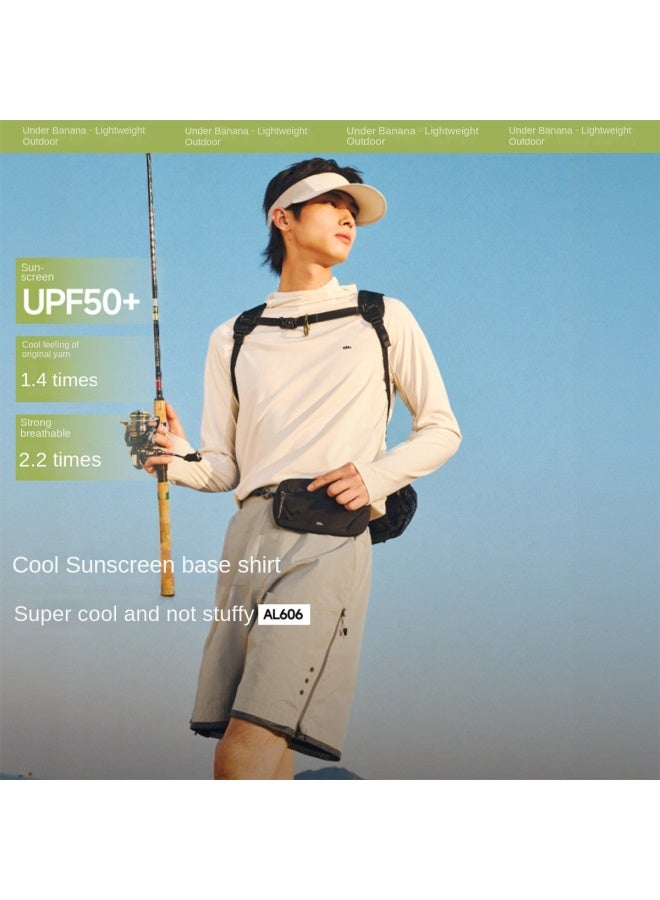 Cool Heat-resistant】new Lightweight Breathable Sun Protection T-shirt For Men, Outdoor Sports Moisture-wicking Quick-dry T-shirt - Image 3