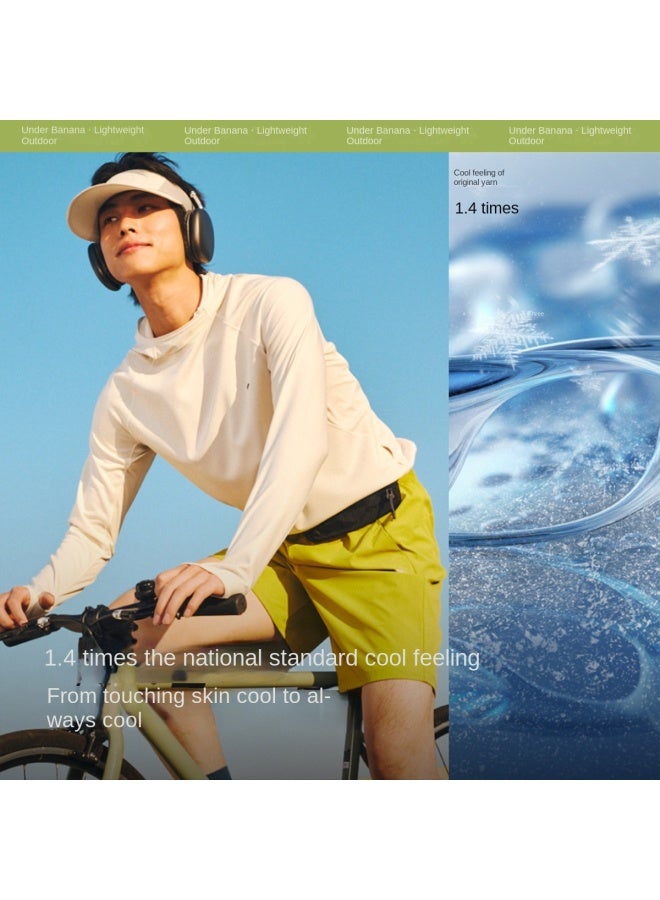 Cool Heat-resistant】new Lightweight Breathable Sun Protection T-shirt For Men, Outdoor Sports Moisture-wicking Quick-dry T-shirt - Image 5