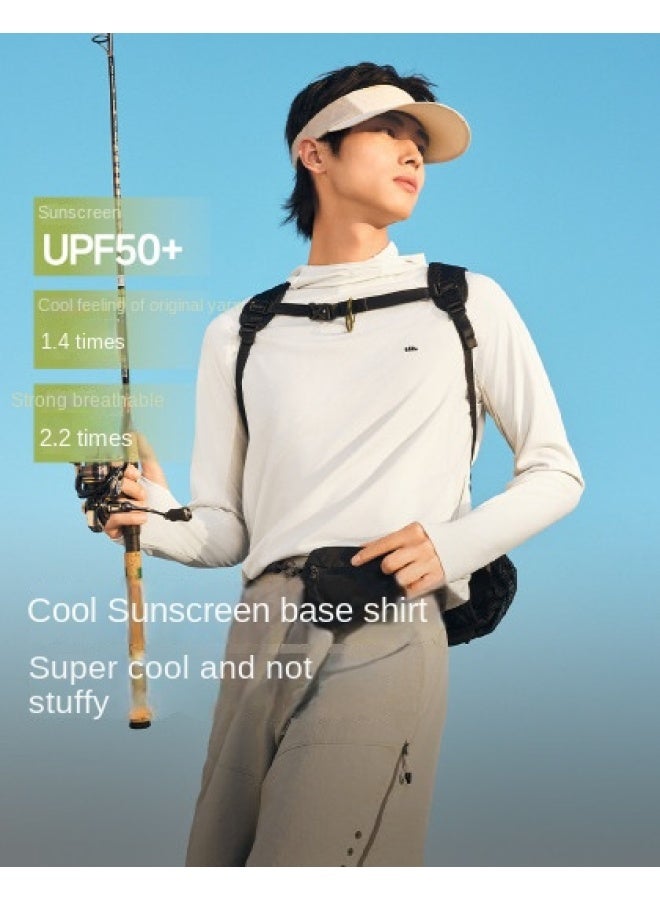 Cool Heat-resistant】new Lightweight Breathable Sun Protection T-shirt For Men, Outdoor Sports Moisture-wicking Quick-dry T-shirt - Image 1