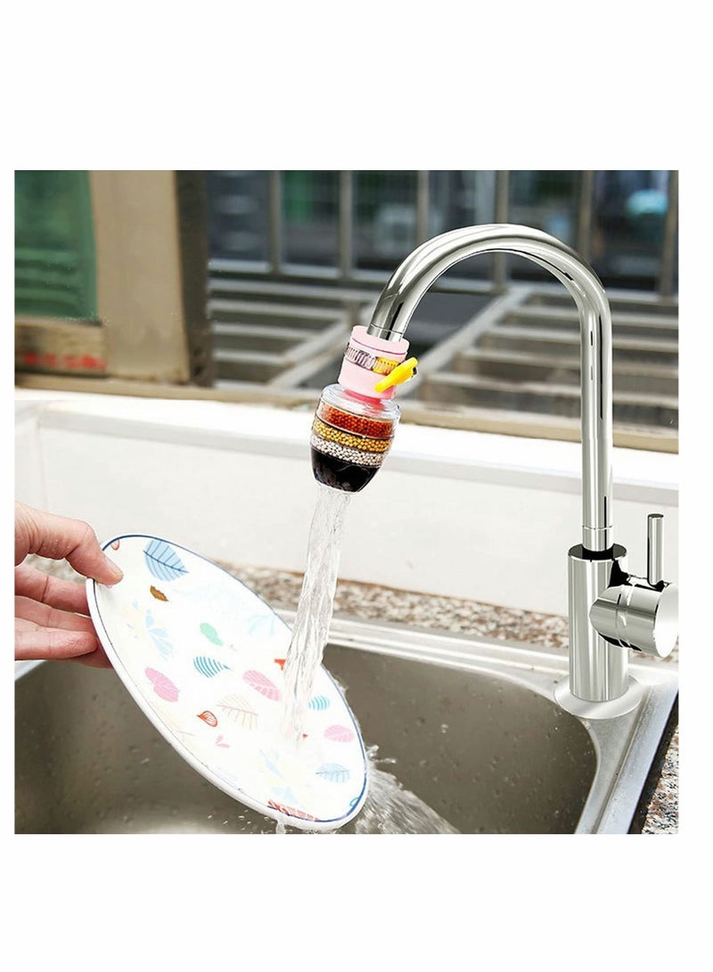 3 Pack Activated Carbon Faucet Water Filters Universal Interface Home Kitchen Faucet Tap Water Clean Purifier Filter Cartridge Six Layer Water Filter  - Image 5