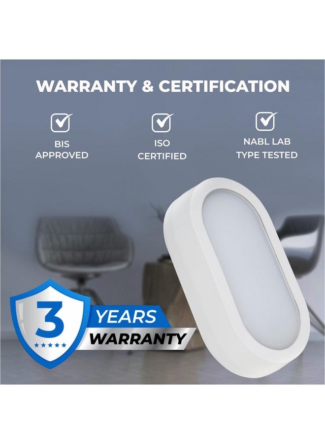 Forus 10W LED Bulkhead Outdoor Lights, 3 Years Warranty Bulkhead Light, for Home Entrance, Gate, Path, Boundary, Garden, Washroom, Outdoor Porch & Patio Light, Waterproof - IP65, Cool White- 1PC - Image 2