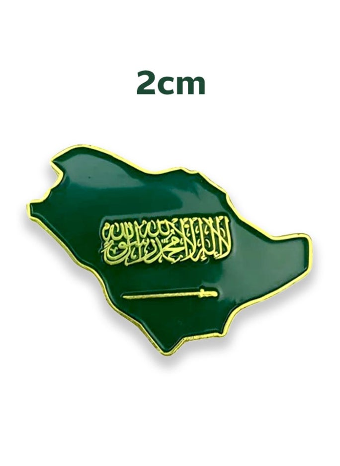 ملصق معدني على شكل الجواز وخريطة بتصميم مميز