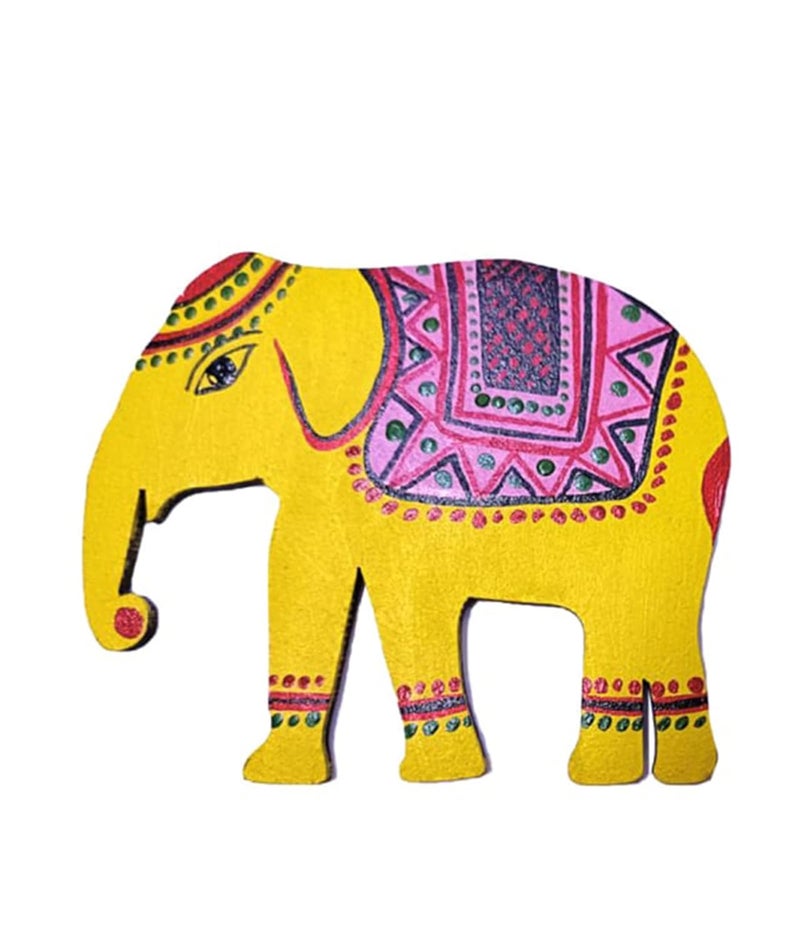 Haoser Unfinished Wood Door Hanging elephent for Crafting Pack of 10 Cutouts