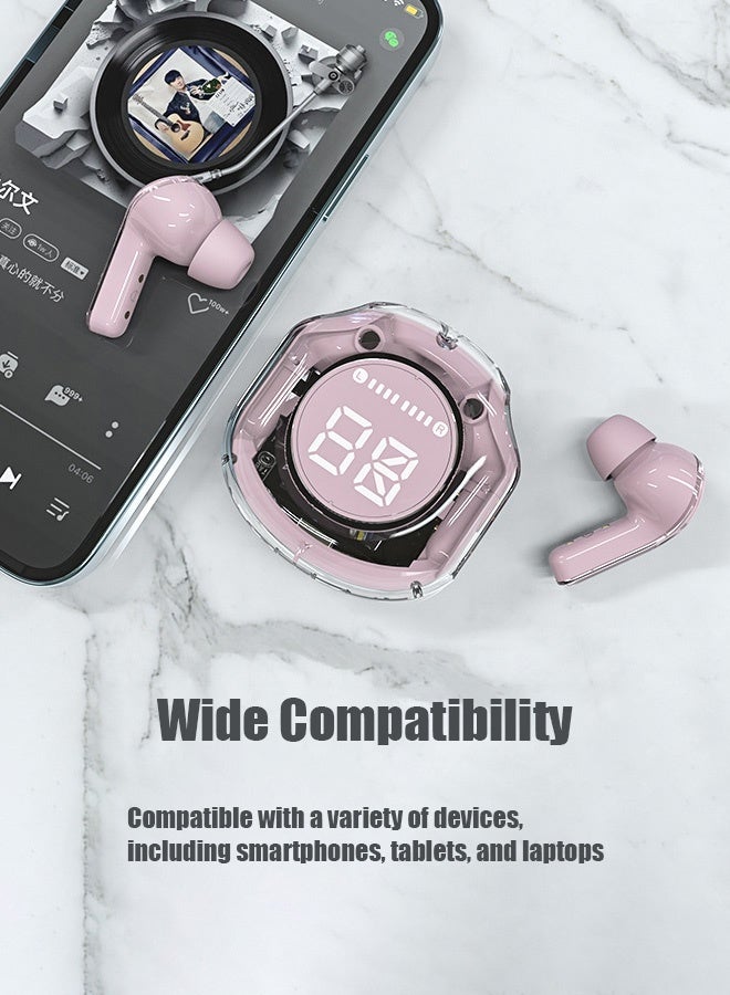 Hanayo Bluetooth Earphones Lightweight Hands-free Bluetooth Earphone Bluetooth 5.3 Magnetic Hatch Waterproof Dual Ear Digital Display In Ear Sport Bluetooth Earphones(Black) - Image 5