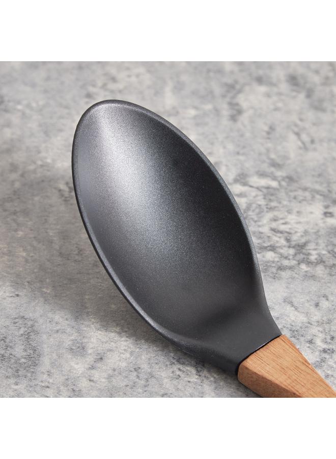 FACKELMANN Nylon Solid Serving Spoon With Wooden Handle - Image 2